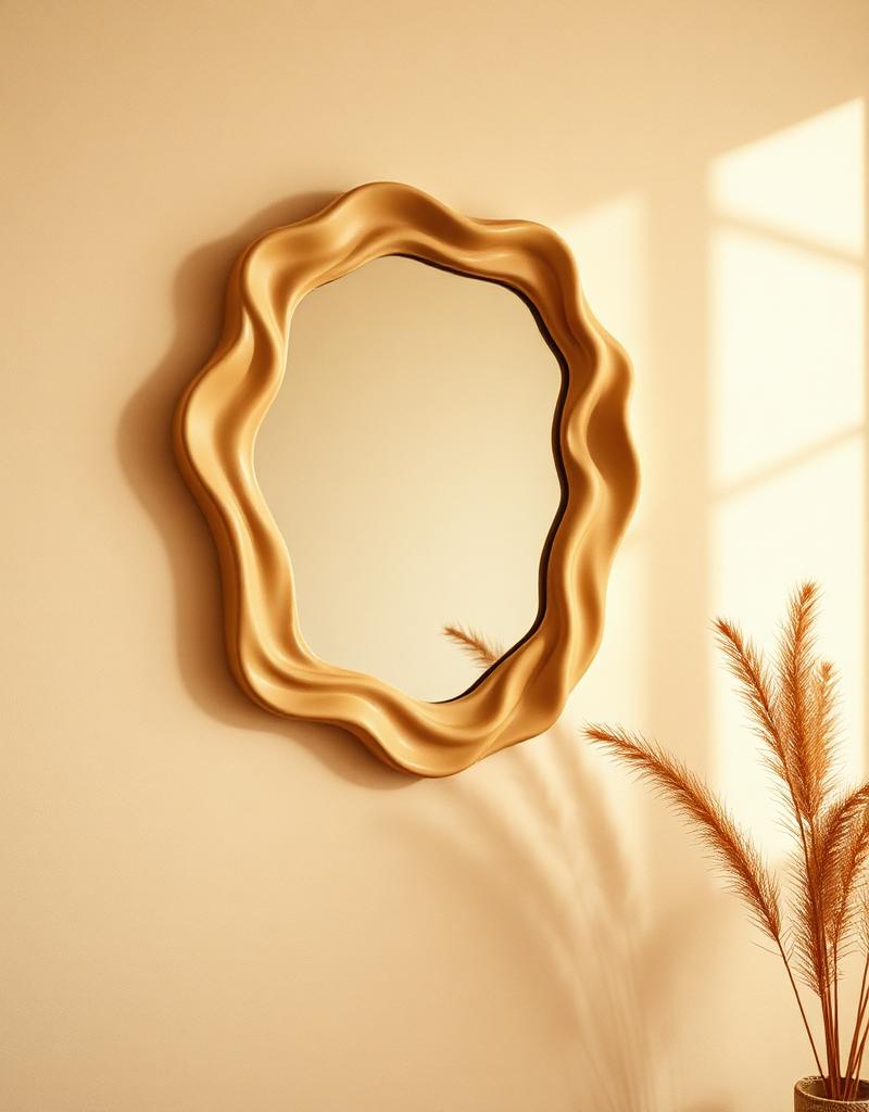 Miroir aesthetic ondulé
